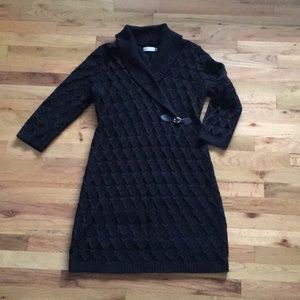 Cable Knit Sweater Dress